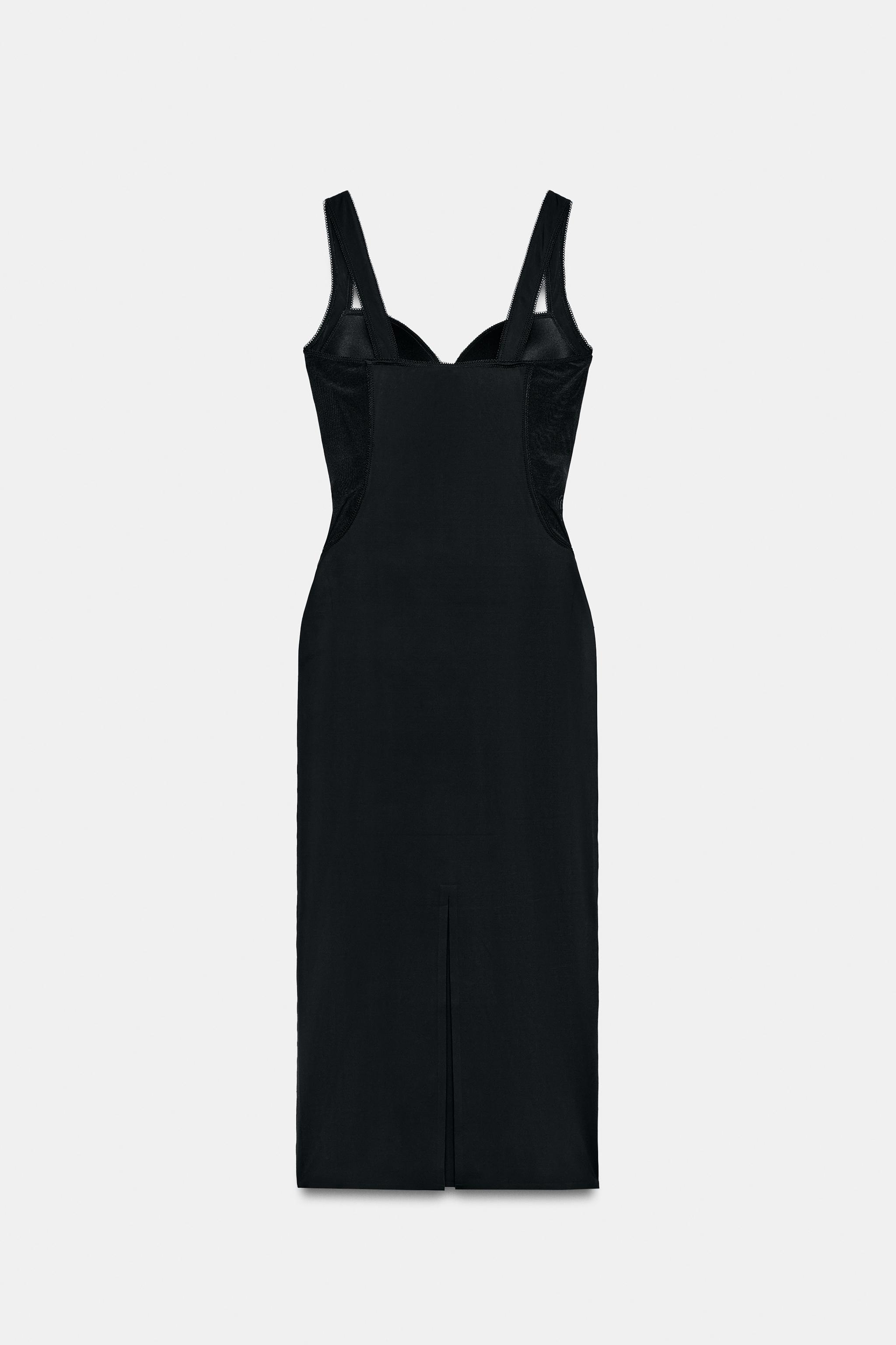 MIDI DRESS WITH POLYAMIDE